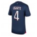Maillot de foot Paris Saint-Germain Manuel Ugarte #4 Domicile vêtements 2023-24 Manches Courtes
